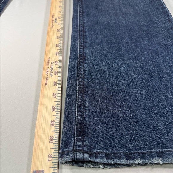 TK Axel Slim Boot Jeans 34x32 Medium Dark Wash Bootcut Denim Mens - Picture 14 of 16